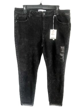 Maurice’s KanCan Black Acid Wash Denim Skinny Jeans Alternative Rock Style NWT